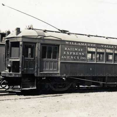 Willamette Valley Railway Company rail car, 1935