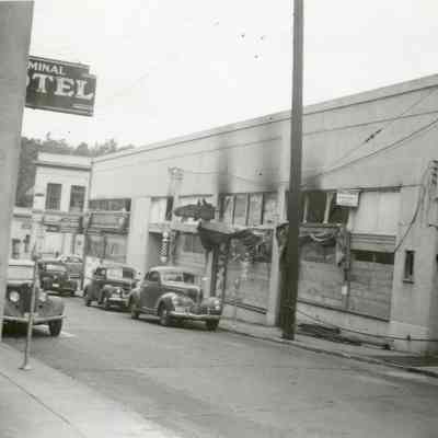 Oregon City 1950 - J. C. Penny Building After Fire July 1950
