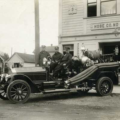 Oregon City Fire Department 1921 - New Truck at 708 John Q Adams Street
