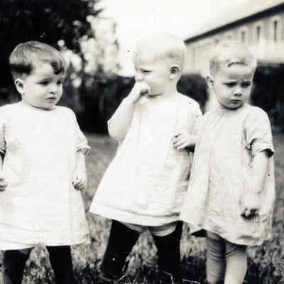 Unknown Young Children in Yard