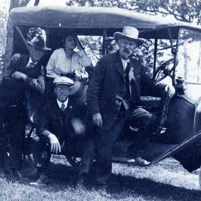 Unknown Group with Model T Automobile