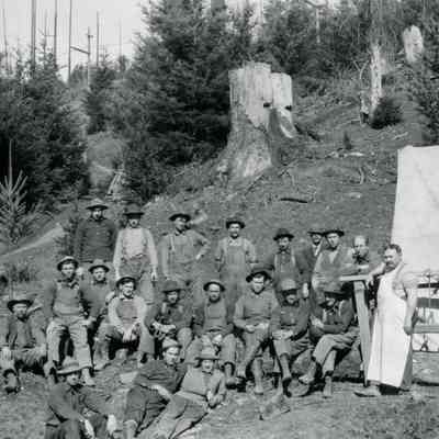 Construction of Oregon Railroad Bridge 1892-1893