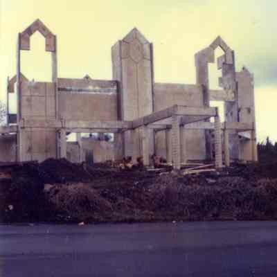 Construction of the Museum of the Oregon Territory - 1985