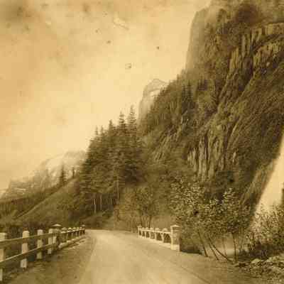 Columbia River Gorge Highway before Crown Point, Oregon.