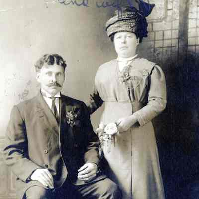 Father's Stepfather and Wife - Hopp Family Collection