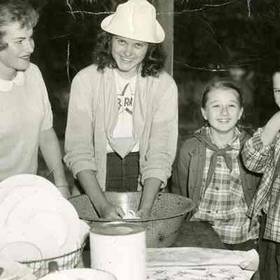Camp Onahlee 1949 - Washing Dishes