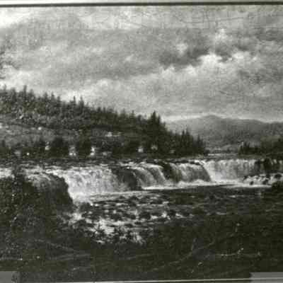 Willamette Falls Photo of Painting