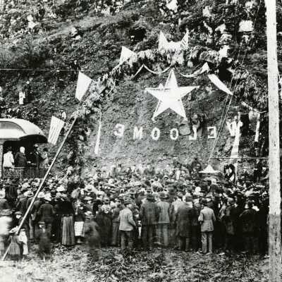 President Benjamin Harrison Visits Oregon City by Train 1891
