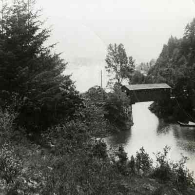 Oswego Bridge 1900c. - Old Bridge across Oswego Creek (Sucker Creek)