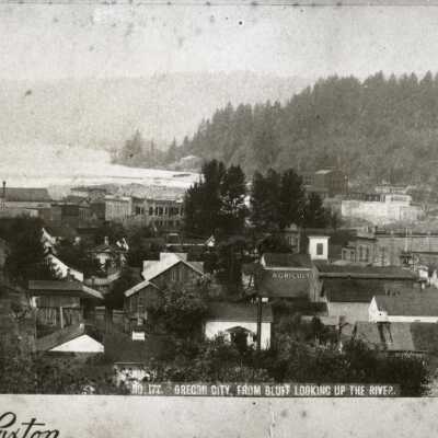 Oregon City 1889 - Willamette Falls and West Linn Mills