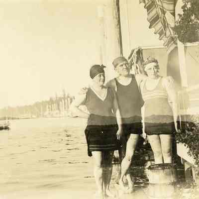 Ed Carr Collection - Swimming in the Willamette on a Hot Day