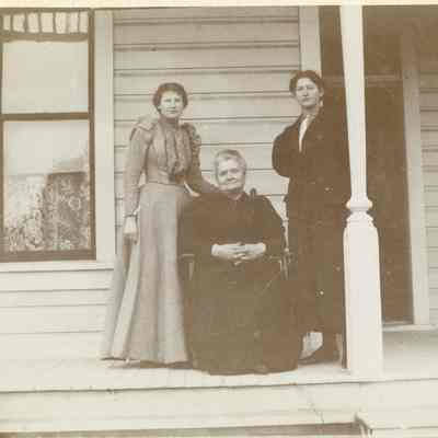 Johnson, Marion and 2 unidentified women