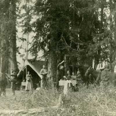Tent camping at the Summit - late 1880's