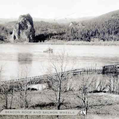 Columbia River Gorge Photo Series - Beacon Rock and Salmon Wheel