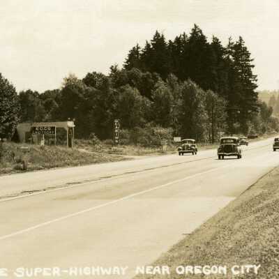 Super Highway ( Highway 99E) near Oregon City, Oregon