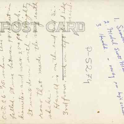 Back of postcard