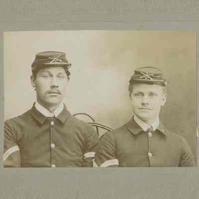 Portrait of Two Soldiers in Uniform