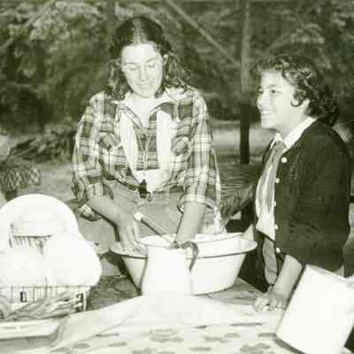 Camp Onahlee 1949 - Washing Dishes