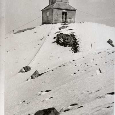 Mt. Hood 1918 - First Fire Lookout - Elevation 11,239 ft,