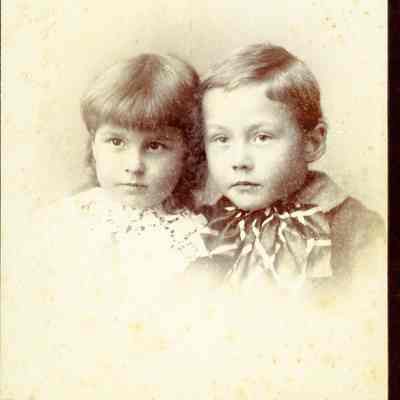 Unidentified Girl and Boy - Talbert Collection