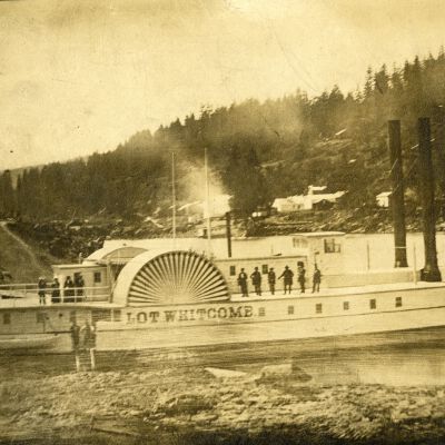 Steamboat "Lot Whitcomb" - 1850 - 8th Street Dock - Oregon City