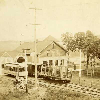 Willamette Falls Railroad Station 1890 - West Linn Depot