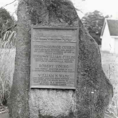 Currinsville 1961 - Pioneer Marker