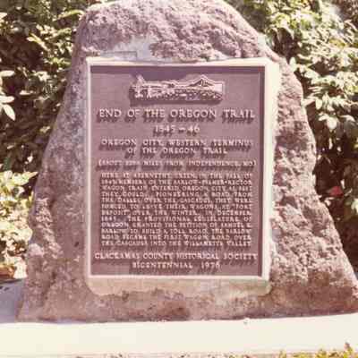 Oregon City 1976 - End of the Oregon Trail Marker