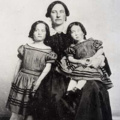 Andrina Barclay, Maria Pambrun Barclay and Harriet Barclay, 1860