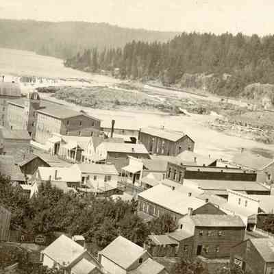 Oregon City 1874 - from the Bluff at 5th Street