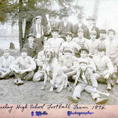 Barclay School Students 1896 - High School Football Team
