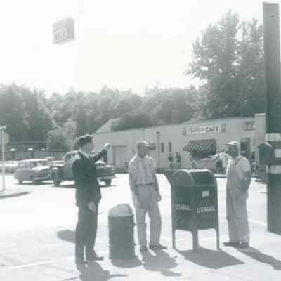 Oregon City Post Office Mail Box Painting Crew - 1964