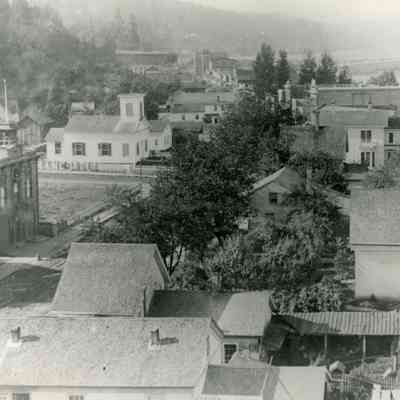 Oregon City 1886 - 7th and Main Streets