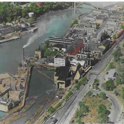 Willamette Falls and Buildings
