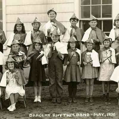 Barclay School Students 1938 - Rhythm Band - Oregon City