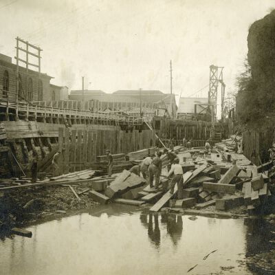 Willamette Falls Locks - Restoration - 1901