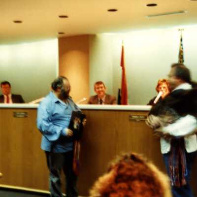 Oregon City School District meeting with Independence Missouri School Board 1989