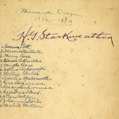 Names from Back of Photo
