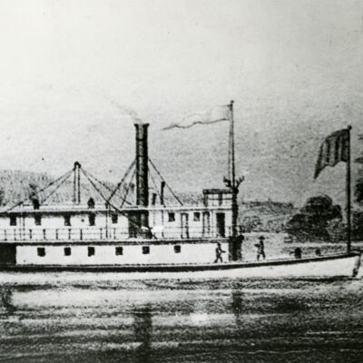 Steamboat "Jennie Clark" - Willamette River Oregon - 1855