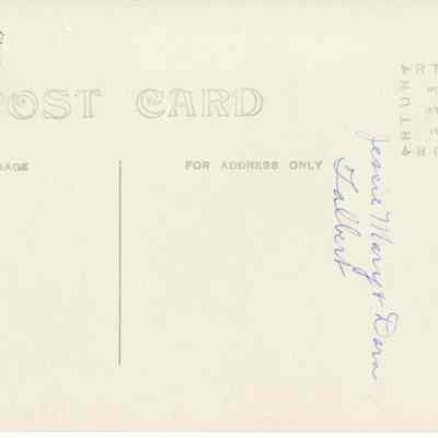 Back of postcard P-9018-3