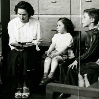 Oregon City Library 1950 - Story Time