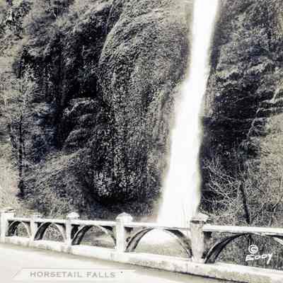 Columbia River Gorge Falls Photo Series - Horsetail Falls