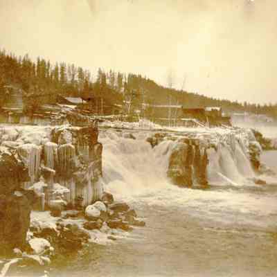 Willamette Falls 1890 - Winter Before Flood