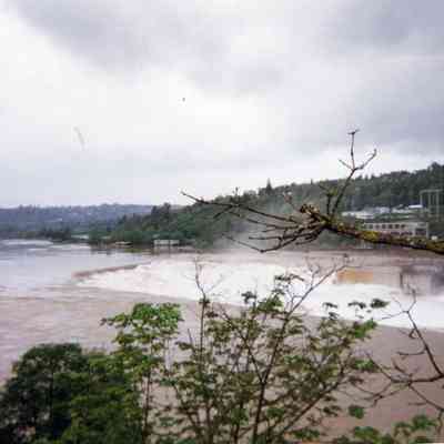 Oregon City 1990s - Willamette Falls from the Overlook on Highway 99E