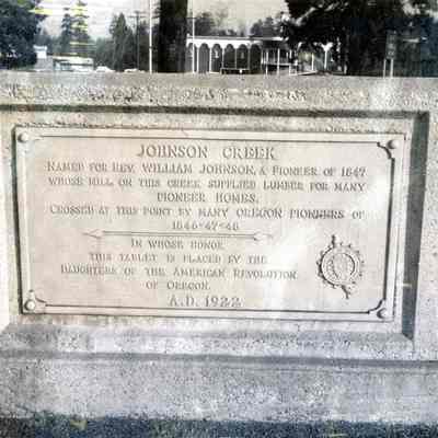 Milwaukie - Dedication Marker for Rev. William Johnson