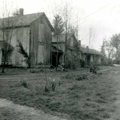 Side of Old Warner House (also known as the McCarver House or Locust Farm) - 1963