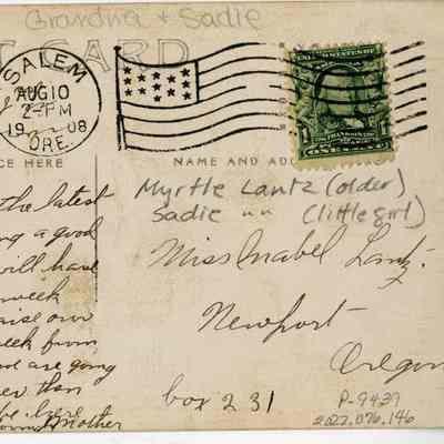 Back of Post Card