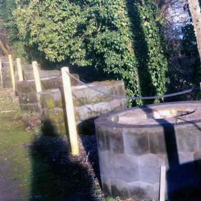 West Linn Mill 1998 - Unknown Artifact Lining Walkway