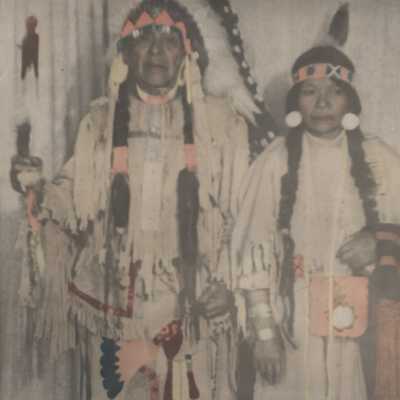 Chief Tommy Thompson and Wife Flora Thompson - members of the Wyam Tribe of Columboa River