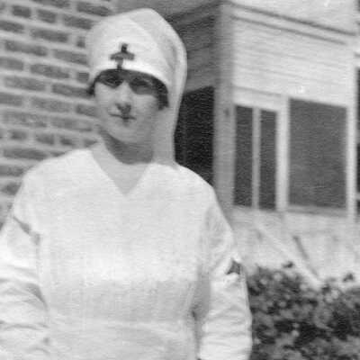 May (or Mae) Queeney in Nurse's Uniform.
